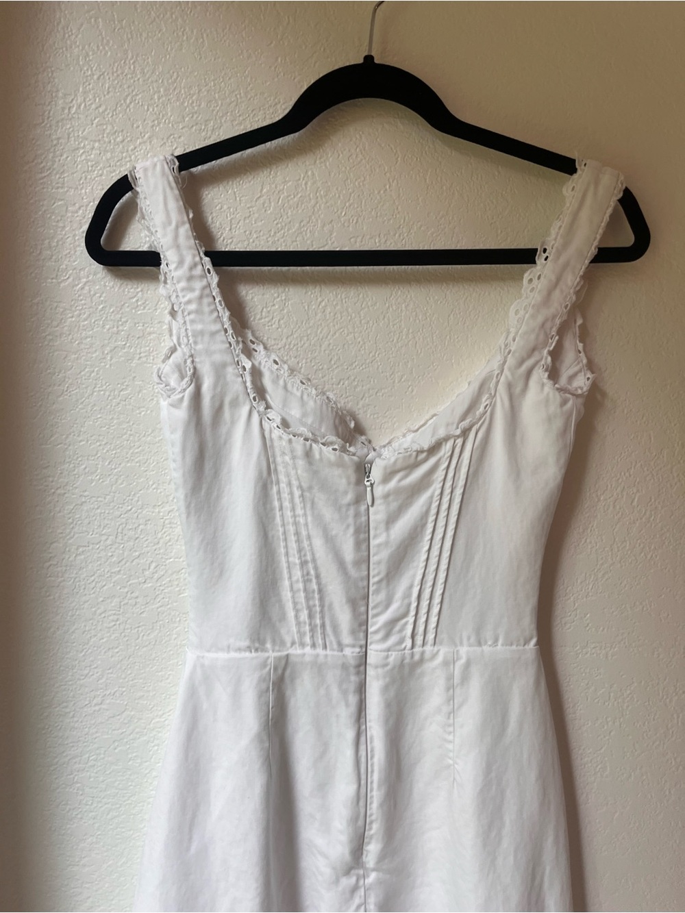 House of CB White Lace-Trim Camisole Dress - Picture 3 of 10